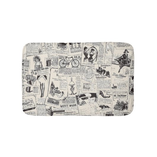 Tapis De Bain Journal vintage (Devant)