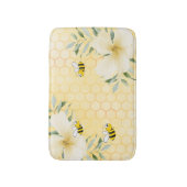 Tapis De Bain Joyeuse bumble abeilles jaune nid d'abeille doux (Devant (Vertical))