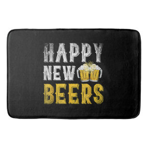 Tapis De Bain Joyeuse fête de la bière du Nouvel An