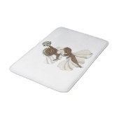 Tapis De Bain Joyeuse mariée 02 (Angle)