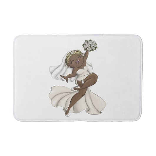 Tapis De Bain Joyeuse mariée 02 (Devant)