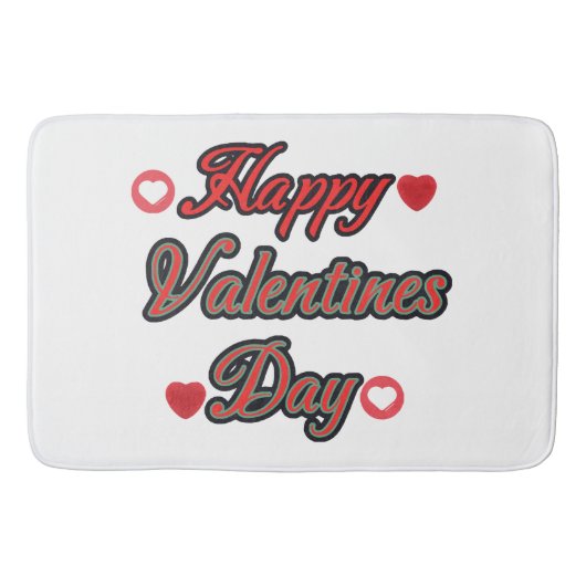 Tapis De Bain Joyeuse Saint-Valentin pour le cadeau (Devant)