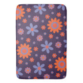 Tapis De Bain Joyeuses Fleurs Rétro mignonnes les années 70 Hipp (devant Vertical)