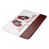 Tapis De Bain Joyeuses mitaines de Noël (Angle)