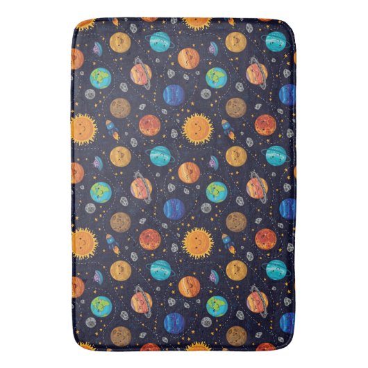Tapis De Bain Joyeuses planètes Bain Mat (devant Vertical)