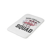 Tapis De Bain Joyeux 4 juillet Flamingo Squad Vector Design_1 (Angle)