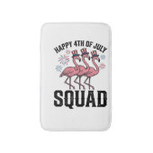 Tapis De Bain Joyeux 4 juillet Flamingo Squad Vector Design_1 (Devant (Vertical))