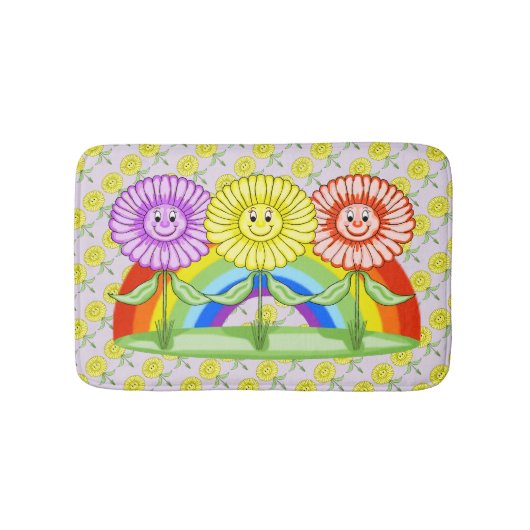 Tapis De Bain Joyeux bain de fleurs (Devant)