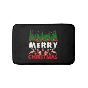Tapis De Bain Joyeux canevas de Noël Christian Noël Jésus