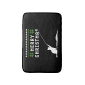 Tapis De Bain Joyeux chat de Noël Douille moche (Devant (Vertical))