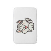 Tapis De Bain Joyeux chien roux sibérien (Devant (Vertical))