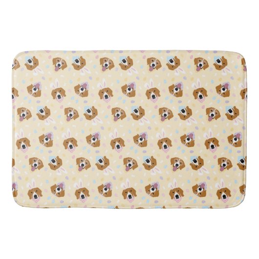 Tapis De Bain Joyeux Chiens Beagles de Pâques (Devant)