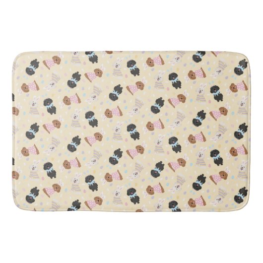 Tapis De Bain Joyeux Chiens de Pâques (Devant)