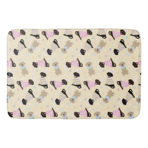Tapis De Bain Joyeux Chiens d'excursion de Pâques Labrador
