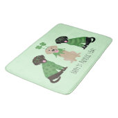 Tapis De Bain Joyeux Chiens du Labrador Jour de la Saint Patrick (Angle)