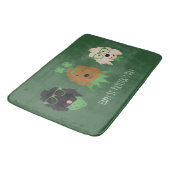 Tapis De Bain Joyeux Chiens Goldendoodle Jour de la Saint Patric (Angle)