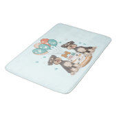 Tapis De Bain Joyeux Chiens Schnauzer (Angle)