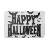 Tapis De Bain Joyeux Halloween - chauves-souris (Devant)