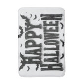 Tapis De Bain Joyeux Halloween - chauves-souris (Devant (Vertical))