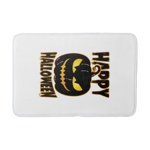Tapis De Bain Joyeux Halloween Citrouille