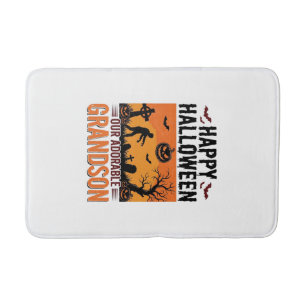 Tapis De Bain Joyeux Halloween Petit-Fils Vintage Chemise Épouva