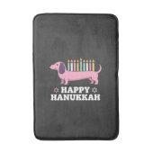 Tapis De Bain Joyeux Hanukkah chien teckel (Devant (Vertical))