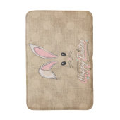 Tapis De Bain Joyeux Lapin de Pâques Face Pois neutres (Devant (Vertical))