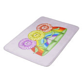 Tapis De Bain Joyeux Mat de bain aux fleurs (Angle)
