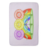 Tapis De Bain Joyeux Mat de bain aux fleurs (devant Vertical)