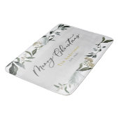Tapis De Bain Joyeux Noël aquarelle feuillage Noël (Angle)