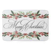 Tapis De Bain Joyeux Noël Botanique (Devant)