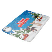 Tapis De Bain Joyeux Noël Chihuahuas (Angle)