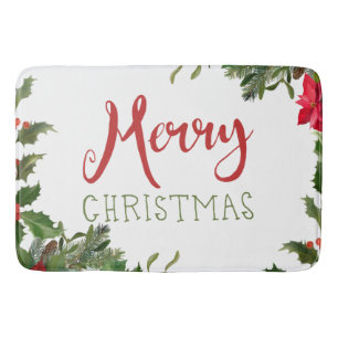 Tapis De Bain Joyeux Noël de verdure