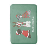 Tapis De Bain Joyeux Noël Grands Chiens Danois (Devant (Vertical))
