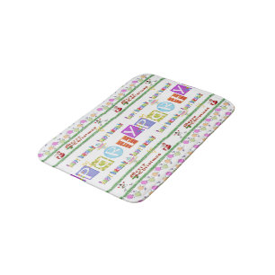 Tapis De Bain Joyeux Noël Joyeux Anniversaire Douche Salle de ba