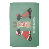 Tapis De Bain Joyeux Noël Labrador Retriever Dogs (devant Vertical)