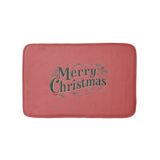 Tapis De Bain Joyeux Noël Mat de bain de Noël (Devant)