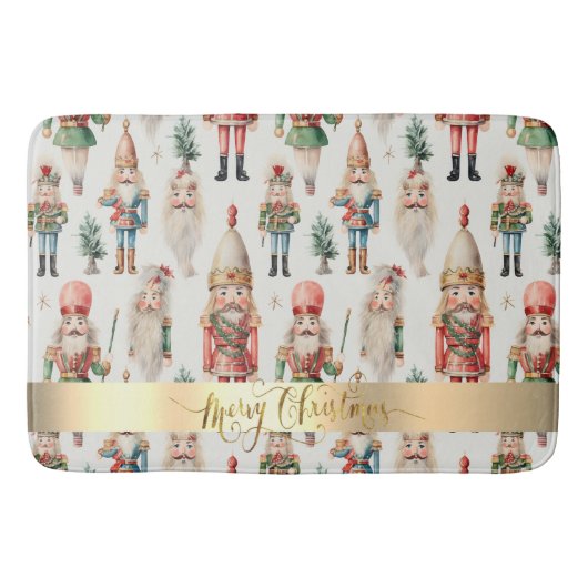 Tapis De Bain Joyeux Noël Nutcracker Holiday (Devant)