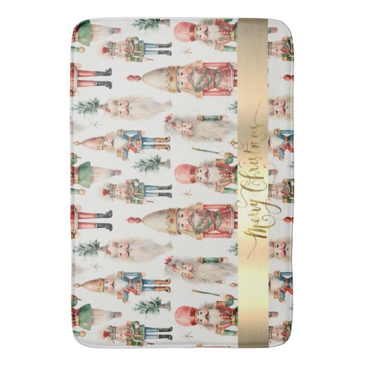 Tapis De Bain Joyeux Noël Nutcracker Holiday (devant Vertical)
