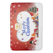 Tapis De Bain Joyeux Noël Père Noël Amour (devant Vertical)