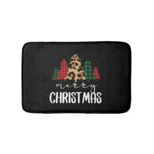 Tapis De Bain Joyeux Noël Svg Leopard Tree
