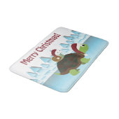 Tapis De Bain Joyeux Noël! Tortue et escargot (Angle)