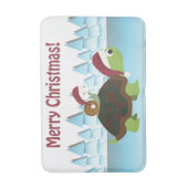 Tapis De Bain Joyeux Noël! Tortue et escargot (Devant (Vertical))