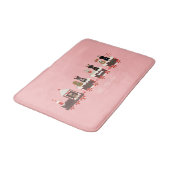 Tapis De Bain Joyeux Pawlidays Chien Noël Train de vacances (Angle)