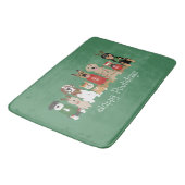 Tapis De Bain Joyeux Pawlidays Chiens Red Green (Angle)