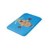 Tapis De Bain Joyeux sauter quokka dessin animé (Angle)