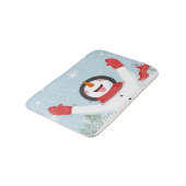 Tapis De Bain Joyeux Snowman Chrismas Bathmat (Angle)