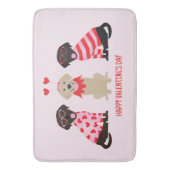 Tapis De Bain Joyeux Valentines Day Labrador Retriever Dogs (devant Vertical)