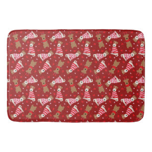 Tapis De Bain Joyeux Valentines Day Welsh Wire Fox Terrier Chien