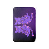 Tapis De Bain Jumeaux de Kitten violet (Devant (Vertical))